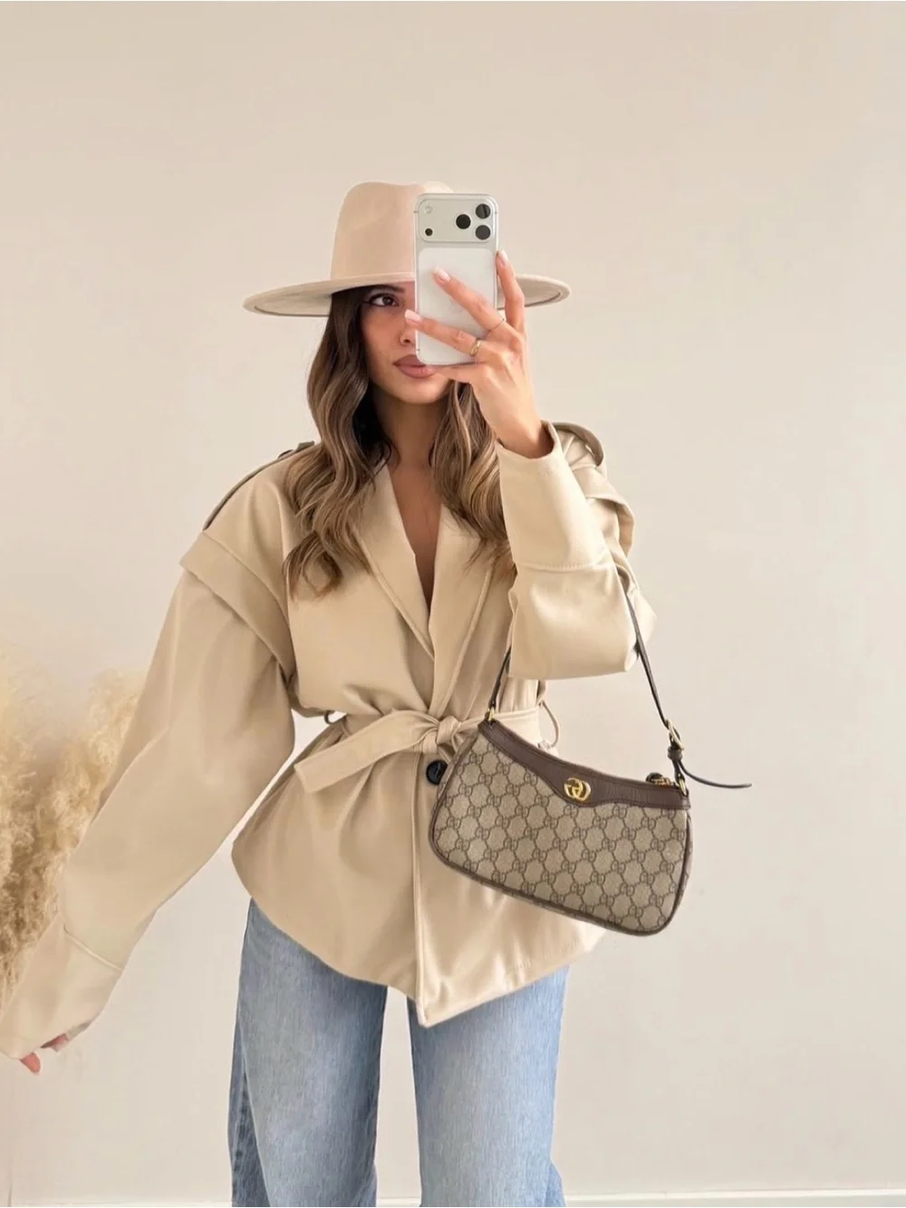 Brown Monogram Shoulder Bag
